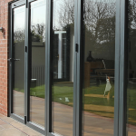 Alutech Systems BF73 bifold doors installed